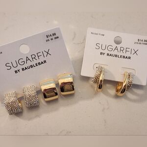 Sugarfix Huggie & Hoop Earrings